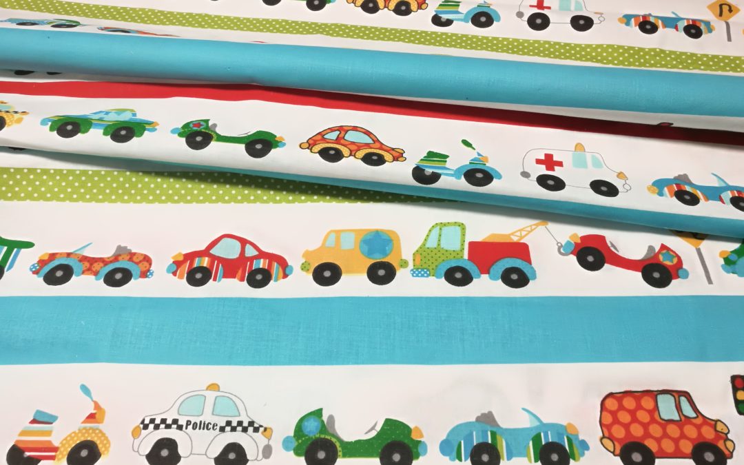 Bawełna wzór samochody